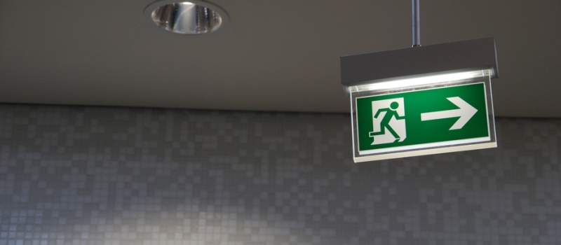 Emergency Exit Sign